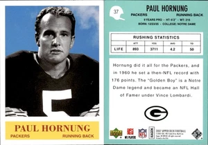 2007 Upper Deck 1964 Philadelphia Paul Hornung #37 Notre Dame/Green Bay Packers - Picture 1 of 1