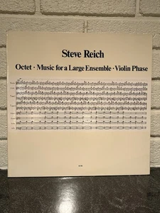 STEVE REICH - Octet, Music for a Large Ensemble, Violin Phase - ECM ST LP 1980 - Picture 1 of 4