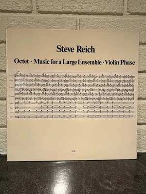 STEVE REICH - Octet, Music for a Large Ensemble, Violin Phase - ECM ST LP 1980 Foto 1 de 4