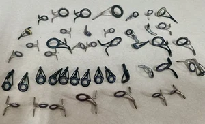 Vintage LOT Metal Snake Eye Fishing Rod Rings Rod Eyes Guides - Picture 1 of 11