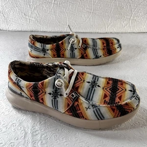 Ariat Womens 9 Hilo Casual Slip On Shoes Southwest Sunrise 10061339 Lightweight - Picture 1 of 19