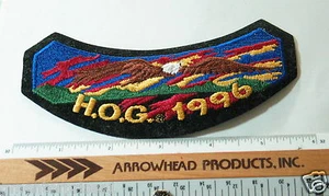 1996 HOG Owners Group Rocker Patch, Harley Davidson Patch - Picture 1 of 1