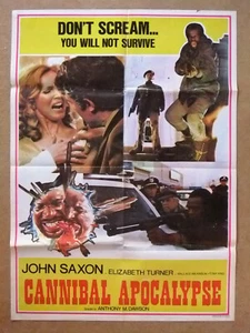 Cannibal Apocalypse {John Saxon} 39x27" Libanesisches Original Filmplakat 70er - Bild 1 von 1