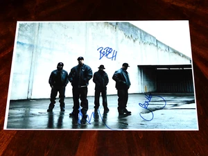 CYPRESS HILL B REAL, SENDOG & BOBO SIGNED 12X18 PROMO PHOTO HIP HOP!!! - Picture 1 of 1