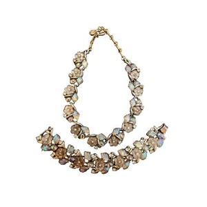 Ensalada de frutas de vidrio Coro rara firmada de colección Demi Parure (A4011) - Imagen 1 de 12