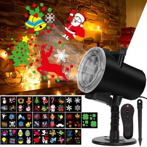 Christmas Holiday Led Projection Light 12W 16 Slides Projector Light Waterpro... - Picture 1 of 8