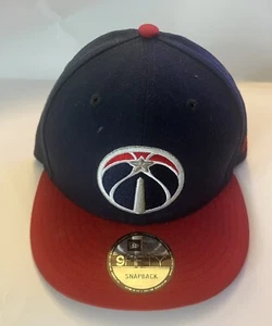 New Era Herren Washington Wizards NBA blau und rot 9Fifty verstellbare Mütze EUC - Bild 1 von 4