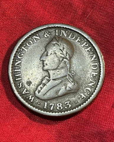 1783 Washington And Independence United States Colonial Halfpenny “Red Book” Cover