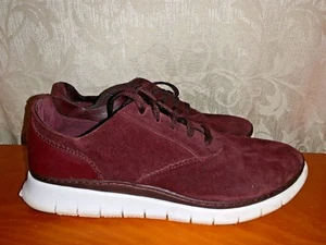 VIONIC Taylor Burgundy Suede Athletic Casual Sneakers SEXY Shoes Sz 9.5 👣b11 - Picture 1 of 10