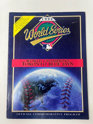 1992 Toronto Blue Jays MLB World Series Champions Official Commemorative Program - Image 1 of 2