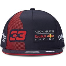 Red Bull Racing F1 2020 Team Max Verstappen Flatbrim Hat Navy