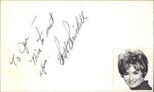 Beth Brickell Actress Gentle Ben Signed 3" x 5" Index Card