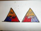 e4671 WW2 US Army Armored 782 Tank Battalion Triangle patch Division Corps R24A