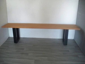 Outdoor-Bank Brixen Akazienholz und Stahl Breite 180 cm C - Bild 1 von 17