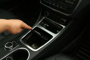 Central Console Gear Shift Cover Trim Fit For Benz GLA CLA 2013-2019 ABS Silver - Picture 1 of 9