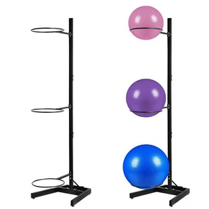 1X Yoga Ball Holder, Exercise Ball Holder Vertical Storage For Commercial & Home - Picture 1 of 12