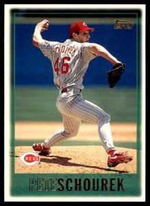 1997 Topps Pete Schourek Baseball Card #349