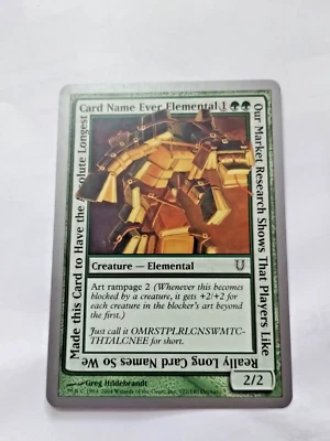 MTG Our Market Research Shows That Players Like Really Long Card Names Unhinged… - Image 1 of 3