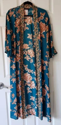 JETS AUSTRALIA - Kimono - Traje de baño Encubrimiento - Estampado floral naranja azulado - Talla 6 Foto 1 de 4