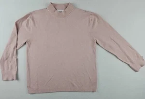 ZARA Girls SWEATSHIRT Pink/Peach with Pearls on Cuffs Size 10 - Picture 1 of 3