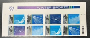 US 34c 2002 Salt Lake WINTER SPORTS Scott 3552-3555 Top block Of 8 VF MNH - Picture 1 of 2