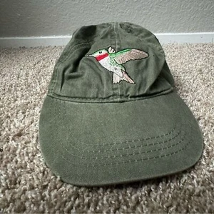 Tohono Chul Park Women’s Green Embroidered Hummingbird Curved Bill Hat - Picture 1 of 4