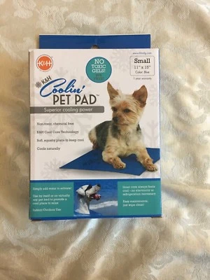 K&H Coolin' Pet Pad Superior Cooling Power Small 11"x 15" Blue Non-Toxic - Image 1 of 4