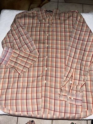 Camisa de vestir para hombre Alan River manga larga con botones XL algodón Foto 1 de 4