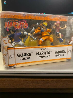 SASUKE, NARUTO & SAKURA - Naruto de Shonen Jump - Esquadrão 1 - NOVO NA CAIXA RARO! VINTAGE - Imagem 1 de 3