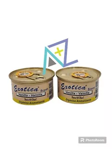 2x Exotica Extra Strength Organic Air Freshener Vanilla for Car, Home, Office - Picture 1 of 1