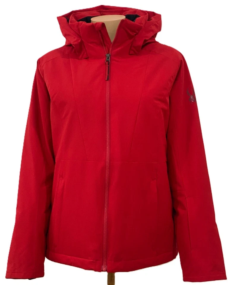 Womens SPYDER Waterproof Insulated RED Ski Jacket $379, Size: 12 - Image 1 of 4