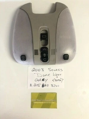 2003-6 MBZ SCLASS AND CL Overhead Roof Dome Light Sunroof Switch A2158203701 - Image 1 of 3