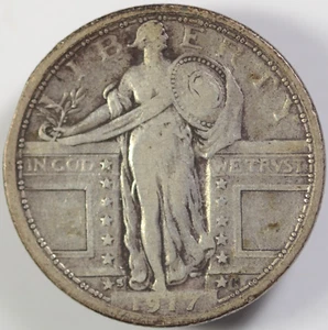 1917-S TYP 1 STEHENDES FREIHEITSVIERTEL Sehr schön - Bild 1 von 3