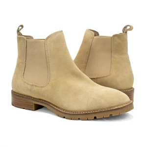 Botines chukka de gamuza beige beige Steve Madden Leopold para mujer - Imagen 1 de 7