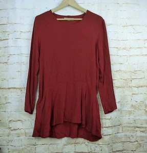 Vestido túnica FLAX Lagenlook cintura caída bolsillos manga larga 100 % rayón para mujer talla S - Imagen 1 de 8