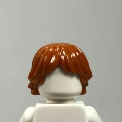 LEGO DARK ORANGE Male Minifigure Hair Tousled & Layered 92746 (x1) Ron Weasley - Image 1 of 4