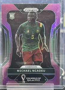 Panini Prism 2022 World Cup Pink Prizm Michael Ngadeu Cameroon Rookie RC - Picture 1 of 2