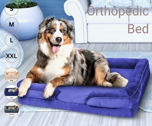 PET Memory Foam Orthopaedic DOG BED - Removable Cover – Luxury Comfort - S to XL - Picture 1 of 15