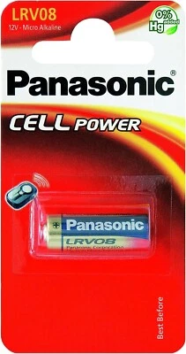 LRV08 12V /GP23 /MN21/V23GA/LR23A/L1028 PANASONIC MICRO ALKALINE BATTERY - Image 1 of 2