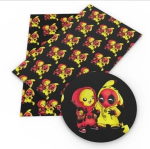 Deadpool FAUX LEATHER ROLL 12" x 55" 1079466 cartoon movie SMOOTH - Picture 1 of 1