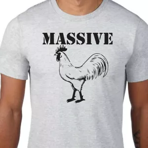 Camiseta Massive Cock Broma Humor Pollo Universidad Unisex Regalo Bar Soltero - Imagen 1 de 6