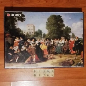 Jumbo 3000 Jigsaw Puzzle Very Rare Dirck Hals Painting Outdoorparty - New/Sealed - Picture 1 of 6