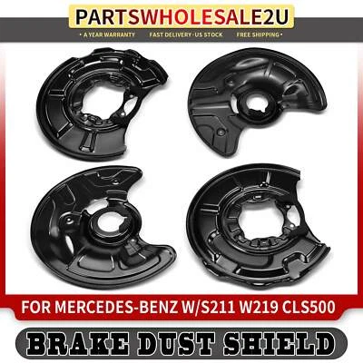 Protector antipolvo de freno delantero y trasero 4 piezas para Mercedes-Benz CLS500 E320 E350 SL500 Foto 1 de 4