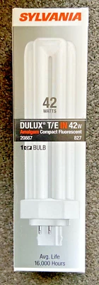 (6) Sylvania 20887 42W 4 pines lámpara biax, 2700K blanco cálido, NUEVO Foto 1 de 3