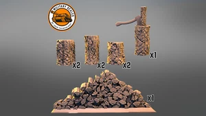 Accessories for wood cutting diorama 1:72 - Picture 1 of 3