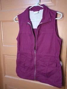 Columbia Vest Womens XS Extra Small Full Zip Pockets Purple - Picture 1 of 6