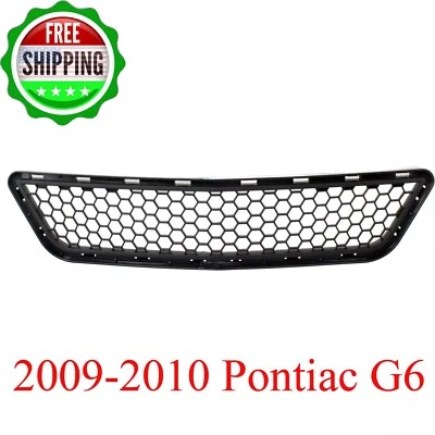 New Bumper Grille Front Center For 2009-2010 Pontiac G6 Black Plastic GM1200642 Foto 1 de 4