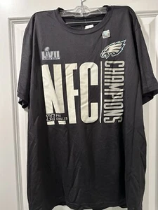 Philadelphia Eagles NFC Champs Super Bowl LVII Tshirt XL - Picture 1 of 3