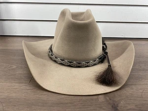WINDRIVER HAT CO. 100X PURE BEAVER CUSTOM COWBOY HAT W/HORSEHAIR TAS (WCP025165) - Picture 1 of 12