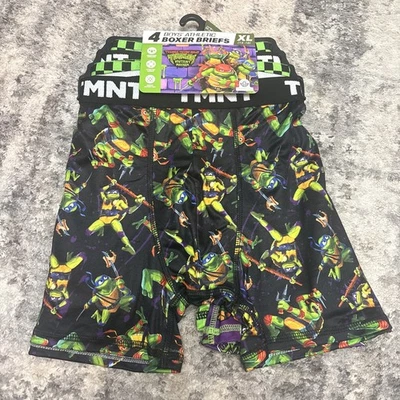 Boys Teenage Mutant Ninja Turtles 4pk  Boxer Briefs Underwear Sz XL 14-16 NEW - Image 1 of 4